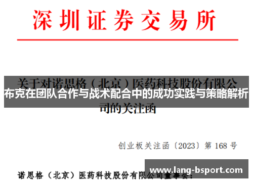 布克在团队合作与战术配合中的成功实践与策略解析